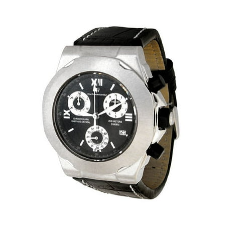 Techno Marine Mens Alpha Roman Black Strap