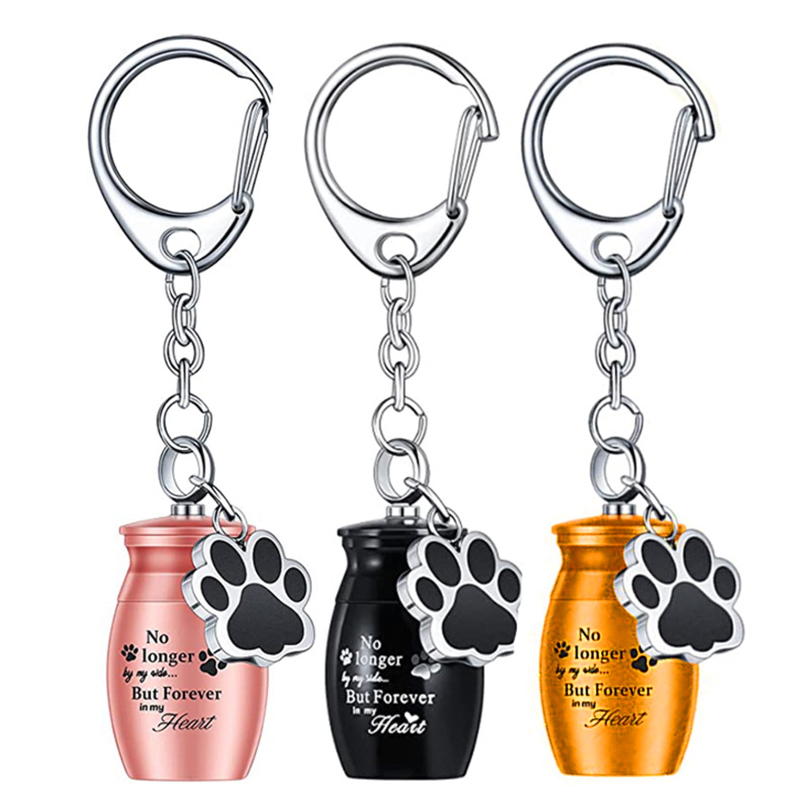 Pet Urn Keychain Waterproof Moistureproof Cat Cremation Ash Jar, Mini