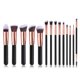 thumbnail image 2 of Paquete de 14 brochas de maquillaje sintético, brocha para base, brocha correctora, brocha para sombra de ojos, juego de brochas de maquillaje., 2 of 7