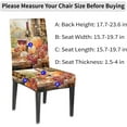 thumbnail image 2 of Chair Covers for Dining Room Set of 6, Grape Wine Pumpkin Washable Spandex Parsons Slipcovers, Removable Kitchen Chair Cover, Stretch Seat Protector for Home Party Hotel, 2 of 6