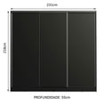 thumbnail image 3 of Ropero Closet Madesa Royale 3 Puertas Negro, 3 of 10
