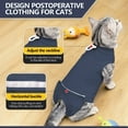 thumbnail image 3 of Cat Recovery Suit for Abdominal Wounds or Skin Diseases, Cat Onesie for Cats After Surgery Female Kitten Recovery Suit, Breathable E-Collar Alternative for Cats After Spay Anti Licking Wounds, 3 of 8