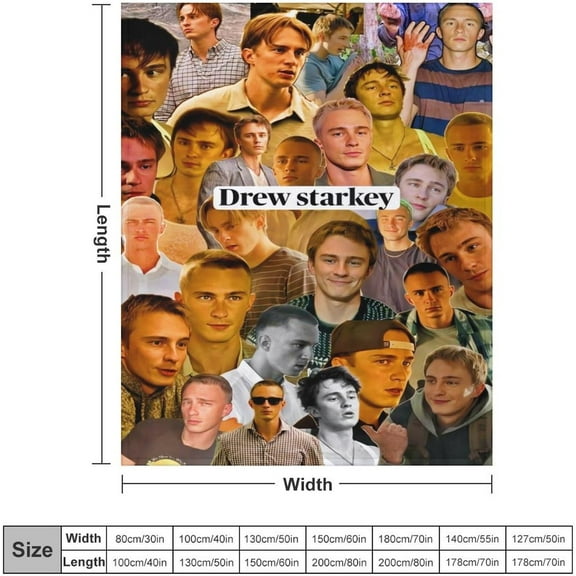 Drew Actor Starkey Blanket Super Soft Warm Flannel Blanket for Bedroom Living Room Sofa Four Seasons Perfect for Napping Home Decor Bedding Artwork 30"x40"