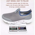 thumbnail image 2 of Men's Net Shoes Large Size Breathable Sports Shoes Soft Comfortable and Light With Casual Shoes Lazy shoes Gray 10 UK, 2 of 7