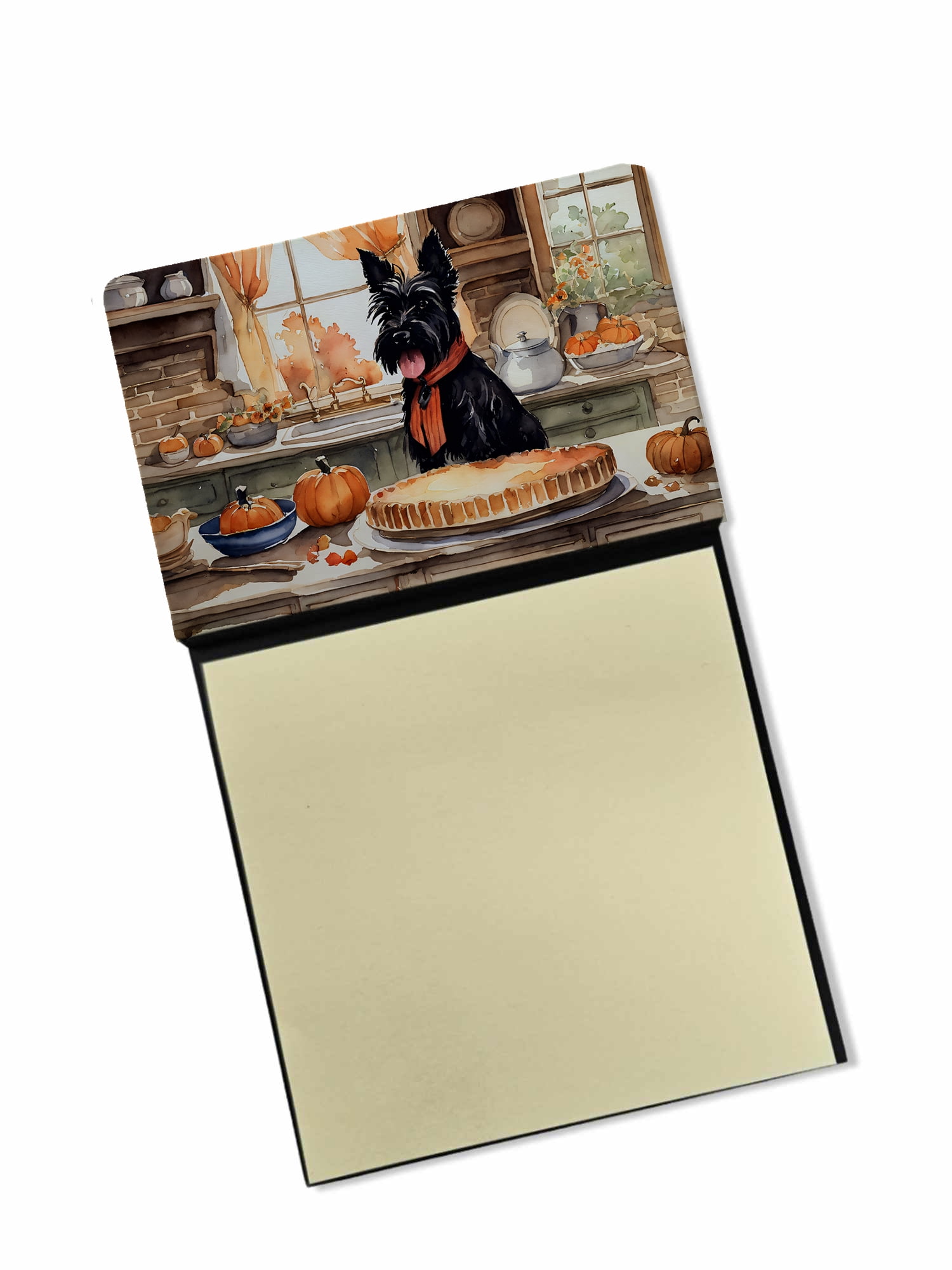 Irish Setter Fall Kitchen Pumpkins Sticky Note Holder 3.25 in x 5.25 in