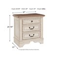 thumbnail image 4 of Signature Design by Ashley B743-93 Realyn Nightstand Chipped White, 4 of 5