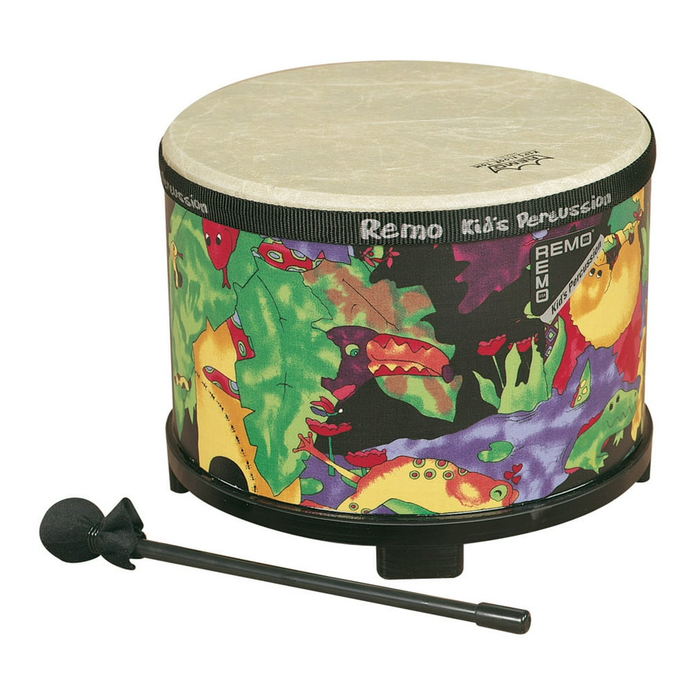 Kids Percussion® Floor Tom Drum Comfort Sound Technology® Rain Forest