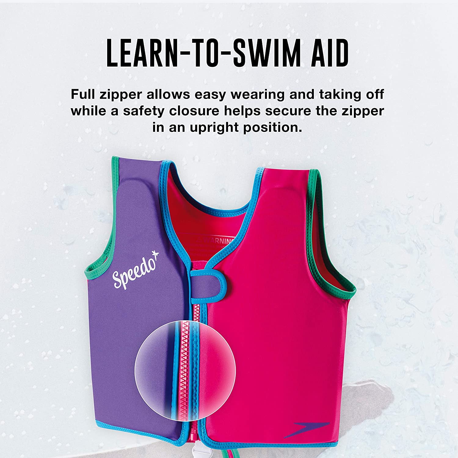 Speedo Neoprene Swim Vest, Red