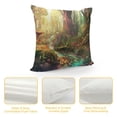 thumbnail image 4 of Orinice Mushrooms Fantasy Art Graphic Decorative Cotton Linen Throw Pillow Cover for Home Couch Living Room Bed Sofa, Pillow Case, 1PC 22x22in, 4 of 5