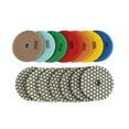 thumbnail image 3 of 7 Pcs 4 Inch Dry Diamond Polishing Pads 50-3000 Grit for Granite Marble Quartz Countertop Tiles, 3 of 6