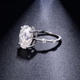 thumbnail image 5 of 4.5ct 18K Gold Moissanite Rings for Women Oval Cut D Color VVS1 S925 Sterling Silver Rings Jewelry Moissanite Engagement Rings Women Diamond Rings with Certificate, 5 of 9