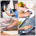 thumbnail image 4 of 36 Pack Japanese Reusable Cleaning Cloths Washable Cotton Kitchen Towels for Home (Blue), 4 of 6