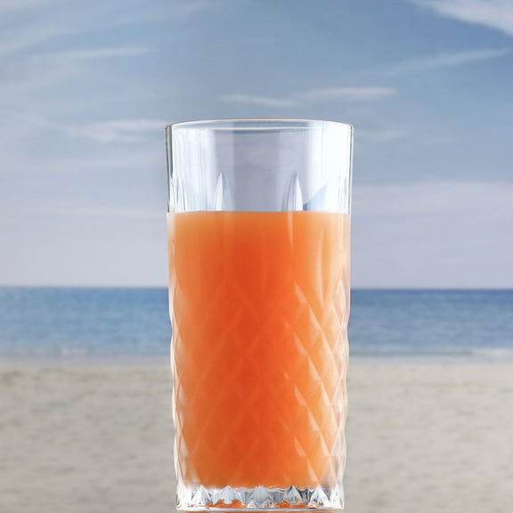 LAV Highball Cocktail Glasses Set of 4 - 12 oz Tall Glasses for Long Drinks