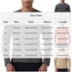 thumbnail image 3 of pstuiky camisas de manga larga para hombre, Camiseta de manga larga con cuello redondo para hombre, informal, transpirable, para correr al aire libre, de color sólido Tops de hombre m, 3 of 3