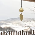 thumbnail image 4 of ENTASSER Gold Leaf Hanging Bell for Good Luck Wealth and Safe Window Door Home Pendant Wind Chime Feng Shui BellStyle 4, 4 of 5