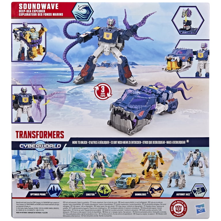 Transformers Cyberworld Soundwave Deep Sea Explorer Figure photo 6