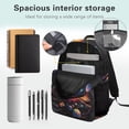 thumbnail image 5 of Uorisanigo 17 Inch Kids Backpack for Boys Girls 5-12, Breathable Galaxy Planet Print School Bag with Adjustable Padded Straps for Elementary Kindergarten Travel, 5 of 7