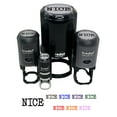 thumbnail image 1 of Nice Fun Text Self-Inking Rubber Stamp Ink Stamper - Yellow Ink - Medium 1 Inch, 1 of 7