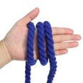 thumbnail image 4 of Unique Bargains 1/2'x16' Natural Twisted Cotton Rope 3 Strand Soft Craft Rope with Drawstring Bag Dark Blue 2 Pack, 4 of 6