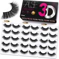 thumbnail image 1 of Eliace 15 pares de pestañas postizas 3D estilo Sierra, 1 of 9