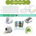 thumbnail image 3 of Forros para cajas de arena para gatos Mavere Jumbo, 30 unidades, extra grandes, 3 of 7