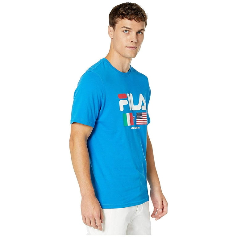Fila International Men s T Shirt Direct Blue lm913786 916 Walmart