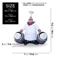 thumbnail image 2 of Accent Collection Polyresin Chef Statue, 2 Ceramic Pretzel Shakers, 7" Kitchen Decor, 2 of 6
