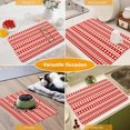 thumbnail image 6 of Christmas Red Coffee Mat Dish Drying Mat Hide Stain High Absorbent Drying Mat for Kitchen Easy Clean,Fit Under Coffee Maker Machine And Accessories-12"x19",Multi Pattern, 6 of 6