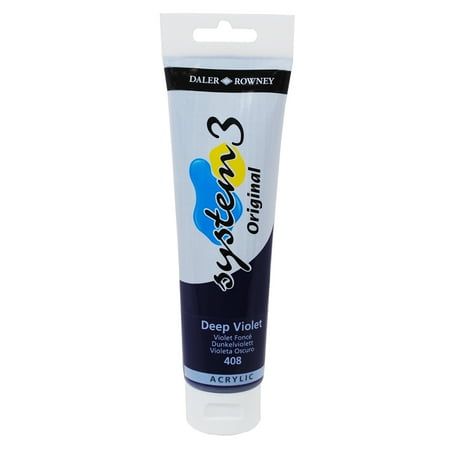 - Daler-Rowney Original System 3 Acrylic, 150ml Tube, Deep Violet