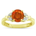 thumbnail image 2 of Star K � Round 7mm Simulated Orange Mexican Fire Opal Marquee Design Promise Engagement Ring, 2 of 9