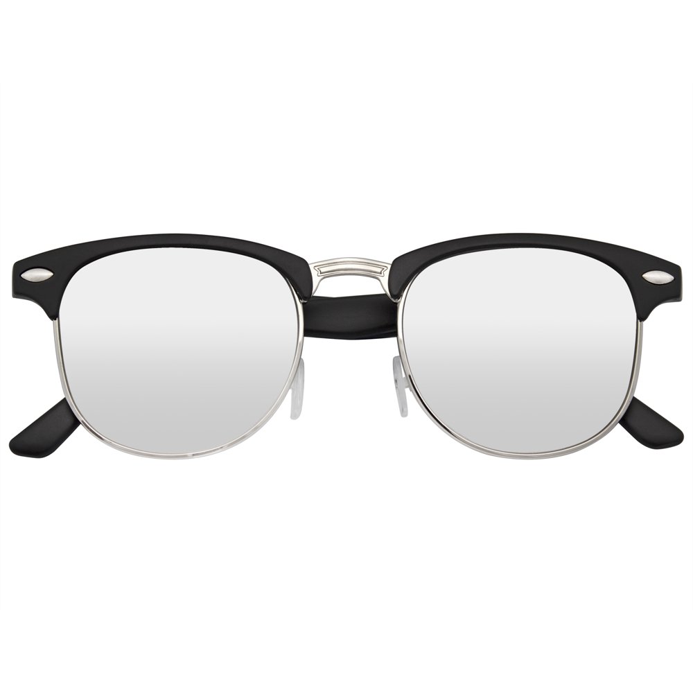 Emblem Eyewear Emblem Eyewear Retro Fashion Half Frame Flash Mirror