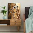 thumbnail image 5 of Lovely Giraffe Mother and Baby Canvas Print/Wall Art， Suitable for Living Room， Bedroom， Office， Nursery， and Dining Room Decoration., 5 of 8
