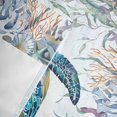 thumbnail image 5 of Window Valance for Kitchen,Gradient Turtle Summer Seaside Rod Pocket Curtain Valances Short Curtains Drapes Panel,Watercolor Coral Jellyfish Window Treatment Topper for Living Room Bathroom Bedroom, 5 of 9