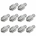 10Pcs 201 Stainless Steel Straight Hydraulic Grease Fitting M10 X 1Mm