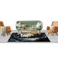 thumbnail image 3 of Black And Gold Marble Rug, Luxury Marble Rugs, Alcohol Ink Rug, Accent Rug, Printed Rug, Thick Rug, Housewarming Gift, Pattern Soft Rug, 2.6'x6.5' - 80x200 cm, 3 of 8