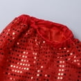 thumbnail image 7 of Eandarui Kids Boys Girls 2PCS Shiny Sequins Hip-hop Jazz Street Dance Outfit Long Sleeves Hooded Top Red 130, 7 of 7