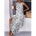 thumbnail image 3 of Vestido Zeagoo Holiday para mujer con estampado tropical de verano de 2025, 3 of 6