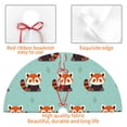 thumbnail image 4 of Lsque Fox Print Christmas Tree Skirt, Tree Skirt with Ties or Velcro, Perfect for Holiday Decorations, Halloween, and New Year-30", 4 of 7