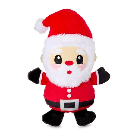 Vibrant Life Push Dog Toy with Squeaker, Santa