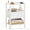 White, variant on Buildhom Nightstand Set of 2 with Charging Station & USB Ports, 3-Tier Wood End Table with Drawer Shelf for Adult Small Spaces, Living Room, Brown