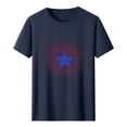 thumbnail image 4 of Tnhcen Men's Dry Fit Cotton Tees July Fourth Red White and Blue Short Sleeve American Flag Graphic Shirts S-3XL, 4 of 5