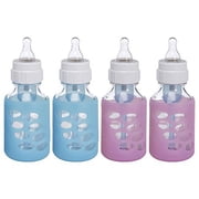 Dr. Brown's Protective Bottle Sleeve (4 oz.), 4 Pack - Blue/Pink