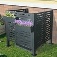 thumbnail image 3 of Metal AC Unit Privacy Fence Cover Panel - Outdoor Air Conditioner Hide Fence for Concealing HVAC Units, 3 of 8