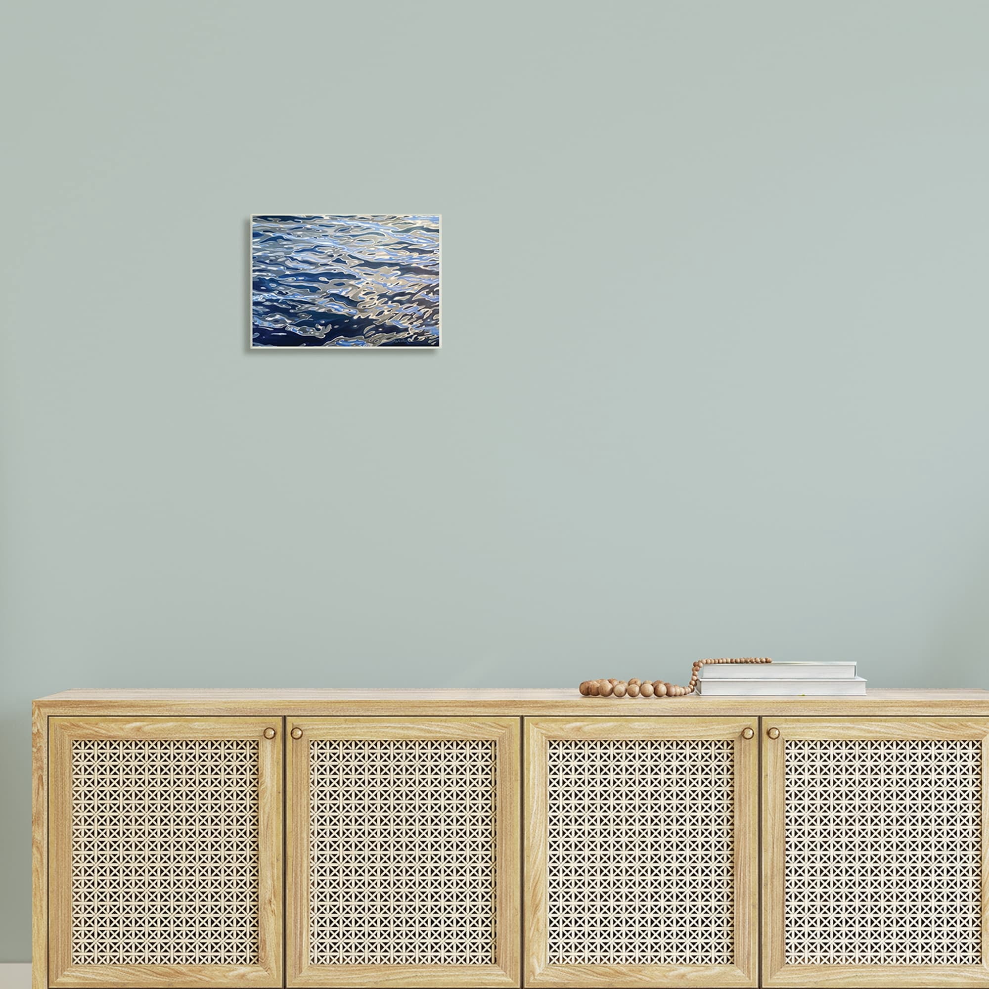 Stupell Industries Abstract Ocean Water Ripples Catching Sunlight Graphic Art Unframed Art Print Wall Art, Design by Alan Weston
