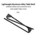 thumbnail image 4 of Outdoor Desktop Shelf Ultralight Portable Desktop Storage Rack Multifunction Aluminum Alloy Adjustable Camp Shelf with Hook, 4 of 8