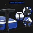 thumbnail image 3 of Gaming Chair Big and Tall Video Office Chair Wide Seat Desk Chair with Lumbar Support Headrest 2D Arms Task Swivel Ergonomic High Back PU Adjustable Massage Racing Computer Chair for Adults Gamer, 3 of 7