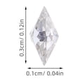 thumbnail image 2 of HEALEEP 50Ud Gemas Para Rhombic Plateadas Con Zirconia Para De Manicura, 2 of 8