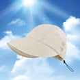 thumbnail image 2 of Sombrero para el sol plegable Damas Béisbol Protección solar Viajes de vacaciones, 2 of 7