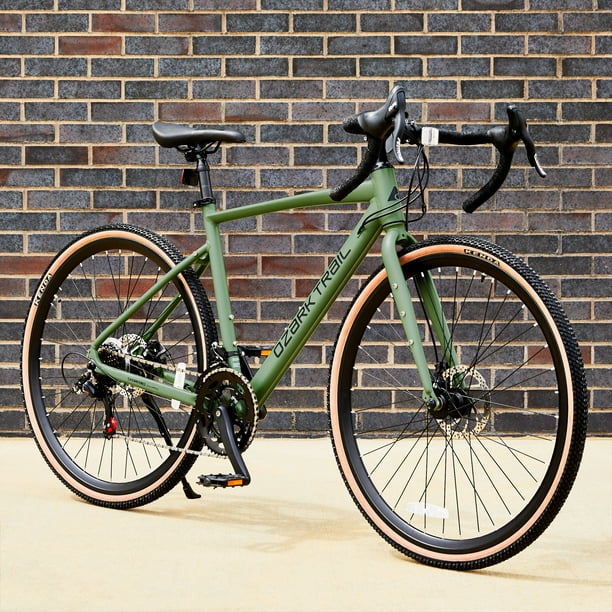 700c Ozark Trail Gravel Bike, Medium Frame, Green, Adult 55-510