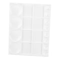 thumbnail image 3 of LOLIPPYY White Plastic Watercolor Palette Tray for Artists, Paint Mixer for Home and Studio Use, 3 of 8